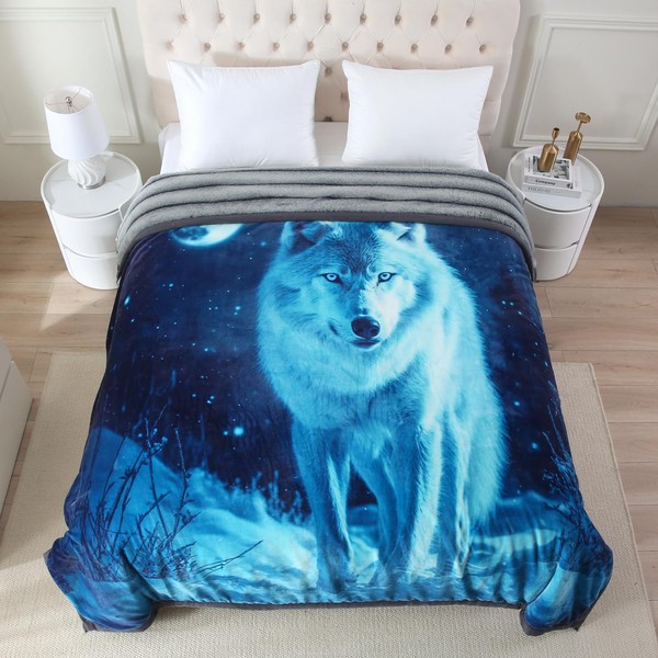 JYK Karen Faux Fur Blanket King Size 85" x 93"