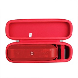 Hermitshell Travel Case for Beats Pill+ Portable Wireless Speaker (Case for Speaker + Charger) (Red)