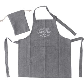 Fuji Boeki 71953 Apron, Width 18.9 x Thickness 0.08 x Height 21.1 inches (48 x 0.2 x 53.5 cm), Charcoal, Assistance Apron with Pocket