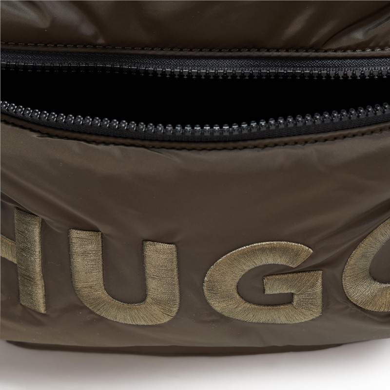 HUGO Rikky Tonal Logo Nylon Backpack, juniper, PCE.