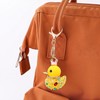2 Pieces Cartoon Duck Keychains, Cute Animal Keychains, Rhinestone Keychains,