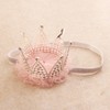 Nishine 2.9"x2.2" Toddler Girls Crown Headband with Replaceable Band Adjustable