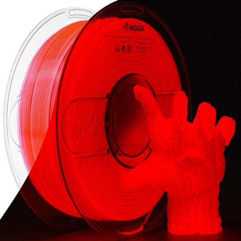 Glow-in-the-Dark PLA Filament, 1.75mm, 1KG/2.2LB:_Glow Starry Sky Blue_US (TO US