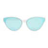 Body Glove Women's Lana Sunglasses Polarized Cat Eye, White, 61