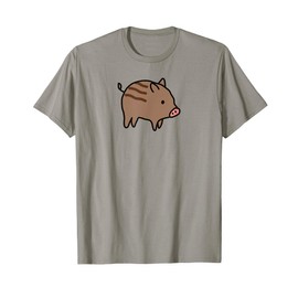 Wild Boar Piglet, Cute Kawaii Baby Pig Zodiac Hog Swine T-Shirt
