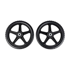Camco Rhino Replacement Rear Wheels for Tote Tanks - Features Heavy Duty No-Flat Wheels with Bearings (39017)