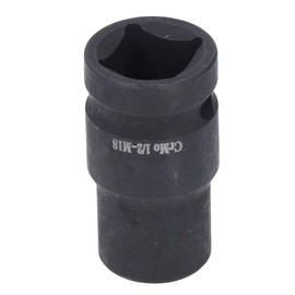 M18 Square Tap Socket, 1/2 Inch Female Square Hole, Perfect for Impact Drivers and Electric Wrenches