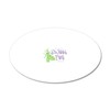 CafePress Sweet Pea 20"x12" Oval Wall Decal, Vinyl Wall Peel,