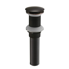 BWE Pop Up Drain Fits Bathroom Standard Sink Hole 1-1/2" to 1-3/4" Bathroom Faucet Vessel Vanity Sink Drain Stopper Without Overflow Oil Rubbed Bronze