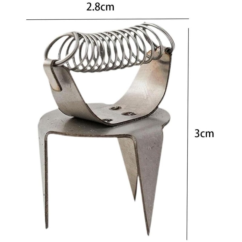 WSDMAVIS 1Pair Stainless Steel Glaze Clamps for Pottery Portable Practical