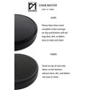 Chair Master Round Vinyl Chair/Stool-Black-for Garage, Counters, Shop, Kitchen, Computer