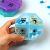 Weekly Pill Organizer 4 Time a Day，Pill Dispensers， Pill Box