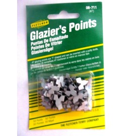 Fletcher-Terry Co.   Glazier's Points 50PC #7 Glazing  #08-711   NEW