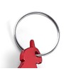 Komonee Parrot Red Bottle Opener Key Chain Metal Wildlife Bird