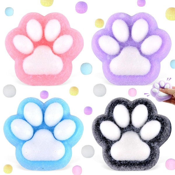 Squishy Cat Paw, 4 Pieces Squishy Cat Paw, Cat Paw