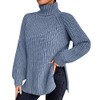 QUINTRA Loose Solid Color Sweater Medium Long Autumn/Winter Turtleneck Long