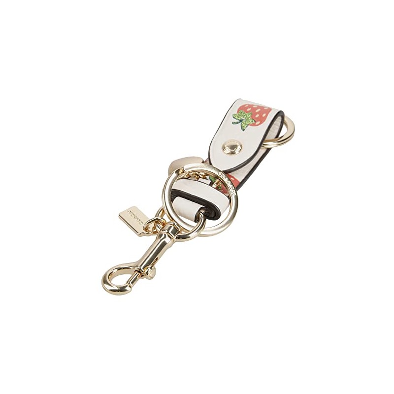 Coach CB613 IMCAH Keychain Charm Strawberry Trigger Snap Bag Charm,