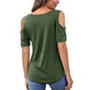 Beluring women's off-the-shoulder short sleeve/ long sleeve shirts, summer V-neck