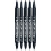P-MO-120-MC-BK5 Permanent Pen, Mackie, Extra Fine Point, Black, 5 Pens