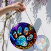 Stained Glass Window Hanging, DOUHASU Pet Memorial Suncatcher Ornament, Dog