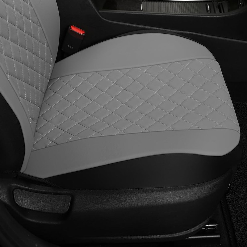 GIANT PANDA Front Seat Covers for Bucket Seats, Faux Leather