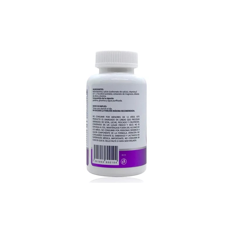 Biotina Vitamina E Y Calcio 60 Caps Bionat Natural Health