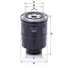 Original MANN-FILTER Fuel filter WK 8052 Z – Fuel filter set with gasket / gasket set – For Passenger Cars