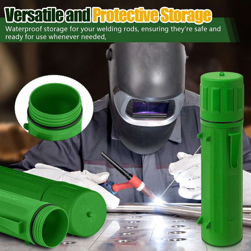 Zonon 4 Pcs Electrode Rod Storage Tube 14 Inch Airproof