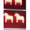 Ikea HASTHAGE Kids LED wall lamp, Dala Horse white 10x