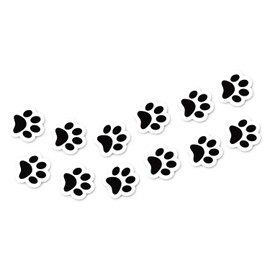 Cat/Dog Paws Stickers | 12 Pack Cute Animal Paw Prints Stickers | Paw Print Wall Art Stickers | Dog Paws Labels Cat Paw Print Labels | Paw Vinyl Decals for Car, Wall, Window, Van, Bike, Kids Room