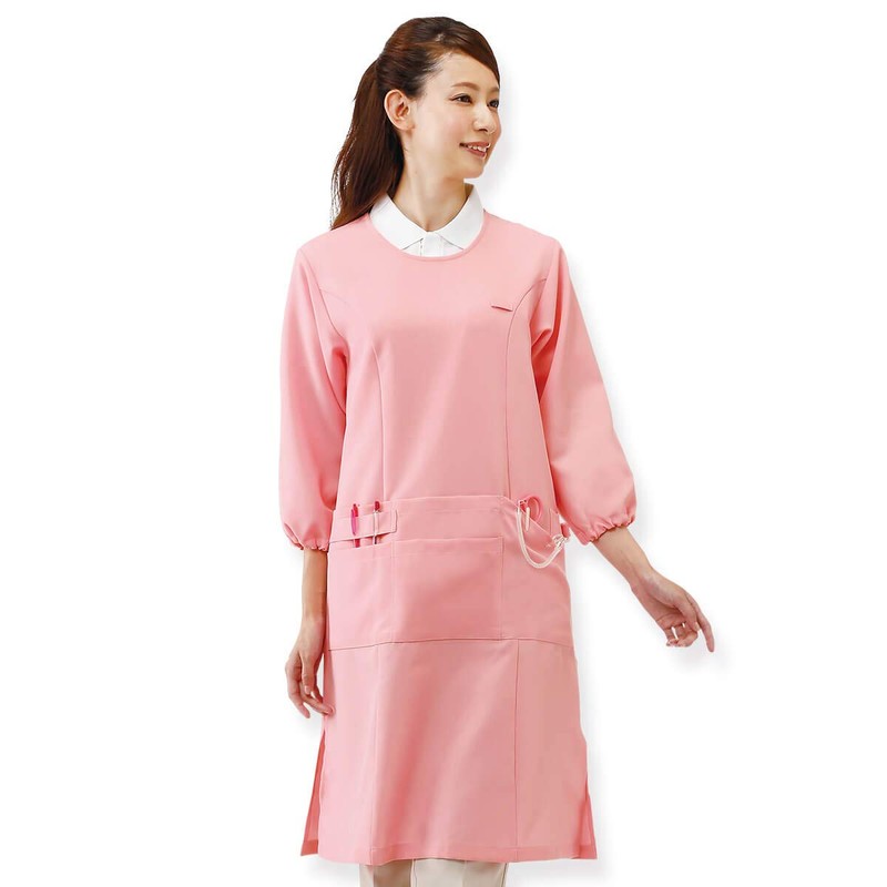 Nursley Long Length Preventive Clothing, Smooth Touch, Apron, Wrinkle-Resistant for