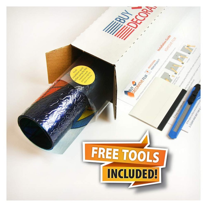 BDF 3DV Window Film Dove Stained Glass (36in X 59in