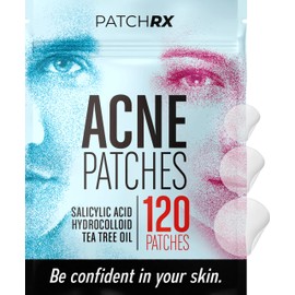 BASIC CONCEPTS Acne Patches (120 Pack), Tea Tree Oil and Hydrocolloid Pimple Patches for Face
