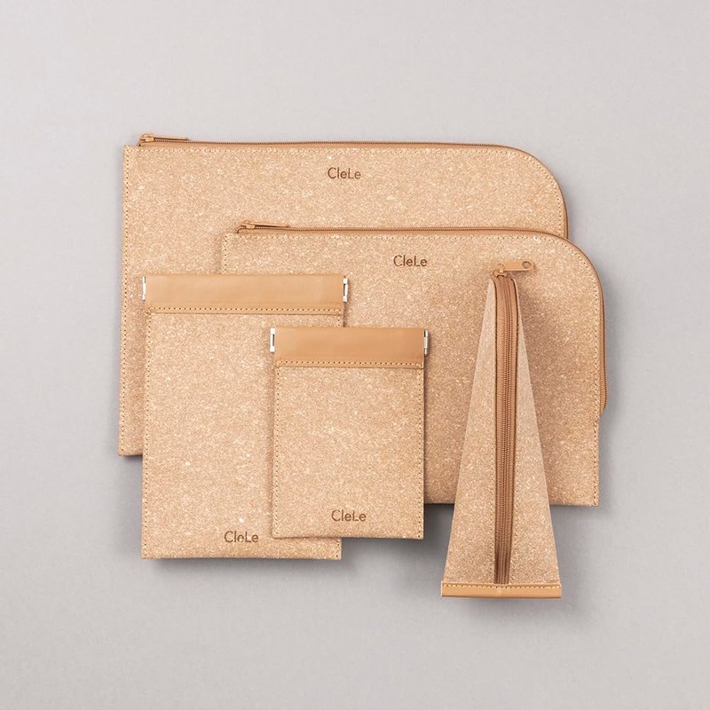 Nakabayashi CLL-FCB6BR Recycled Leather [Kurure] Flat Case B6 Brown