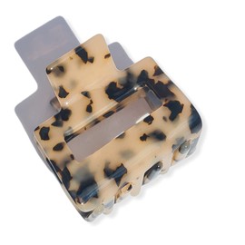 Women Hair claw clip acetate medium hair claw for women, hair clip, hair accessories for women gift for women medium hair claw fashion claw and barrette hair styling accessory . (Beige Black)