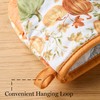 MARTHA STWEART Autumn Harvest Pumpkins Mini Oven Mitt 2-Pack Set,