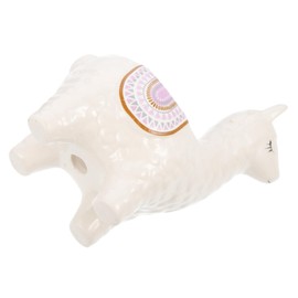 Operitacx Alpaca Decor Ceramic Flowerpot Succulent Pot Pen Holder for Office Desk