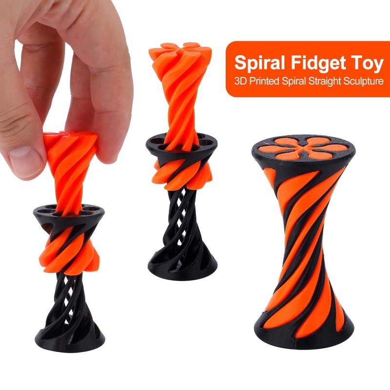 Spiral Cone Toy, Spiral 3D Cone Decompression Toy Impossible Pyramid