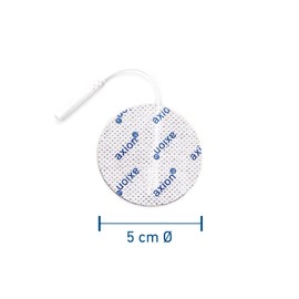20 Round axion Electrode Pads Diameter 50 mm - EMS Training and TENS Pain Therapy