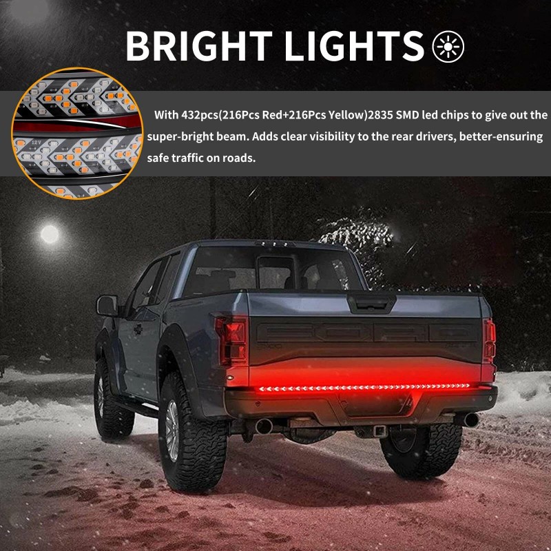 KEEPDSGN For Toyota Tacoma Tundra 60" LED Tailgate Reserve Signal