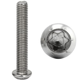 FASTON Flat Head Screws Hexalobular (TORX) M6 x 75 Stainless Steel A2 V2A (Pack of 20) Rounded Head Screws Rounded Head Screws TX Flange Screws
