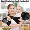 GoaePode Baby Carrier with Anti-Recline Lumbar Support, Hands Free Baby