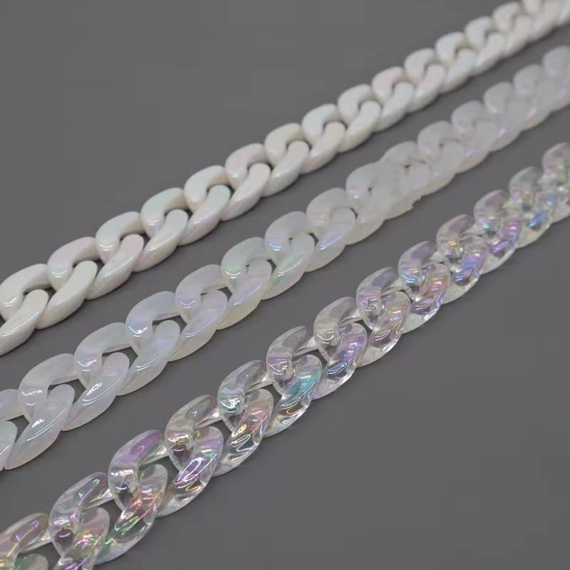KMERCE Bag Chain Shiny Acrylic, Chain for Handbag, Bag Strap,