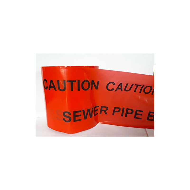 Ali's DIY Sewer Pipe Below Warning Caution Tape - 30