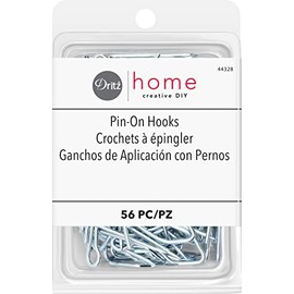 Dritz Home 44328 - Ganchos para Cortinas (56 Piezas), Color Plateado