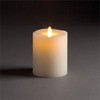 Napa Home & Garden LIGHTLI Moving Flame Indoor Pillar 4" X 5",Smooth Ivory