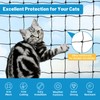 Lewondr Cat Netting Balcony, 10x13ft Steel Wire Reinforced Balcony Screen