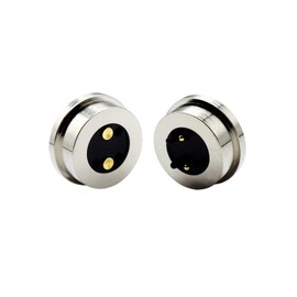 1 par de conectores magnéticos redondos de 1 pin/2 pin/3 pin/4 pin/5 pines/conector de pin Pogo magnético de 12 V 3 A DC macho + hembra con resorte de carga de imán Pogo pin conector de carga de