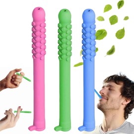 3pcs Chew/able Essential Oil Breath Stick,Che/wable Breathers Stick with Essential Oil,Chewa/ble Breather Quit Smo/king,Natural Focusing,Clear Respiratory Function,Can Be Taken Anywhere,Mixed