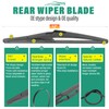 26" 17" 12" Windshield Wiper Blades Replacement for Nissan Rogue